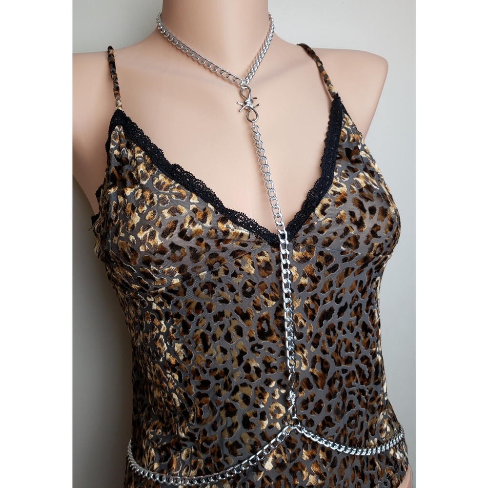 Barbed wire bodychain top